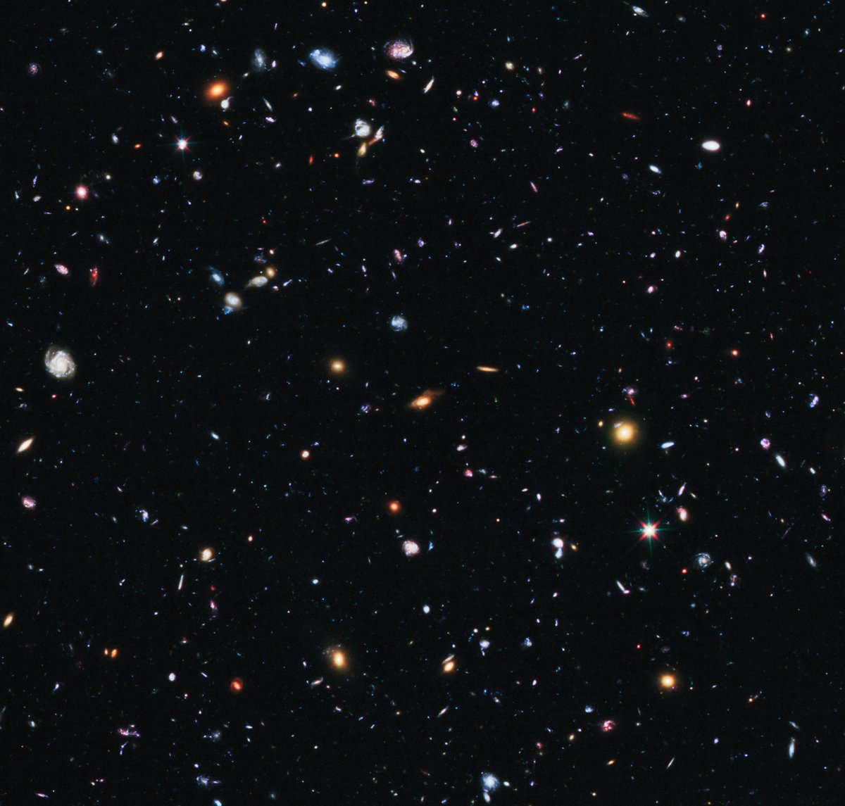 Over 12 billion years. More than 7,500 galaxies. One telescope. 

Hubble captured galaxies in various stages of assembly throughout most of the history of the universe. 

Click to explore: bit.ly/4bnEjC0
