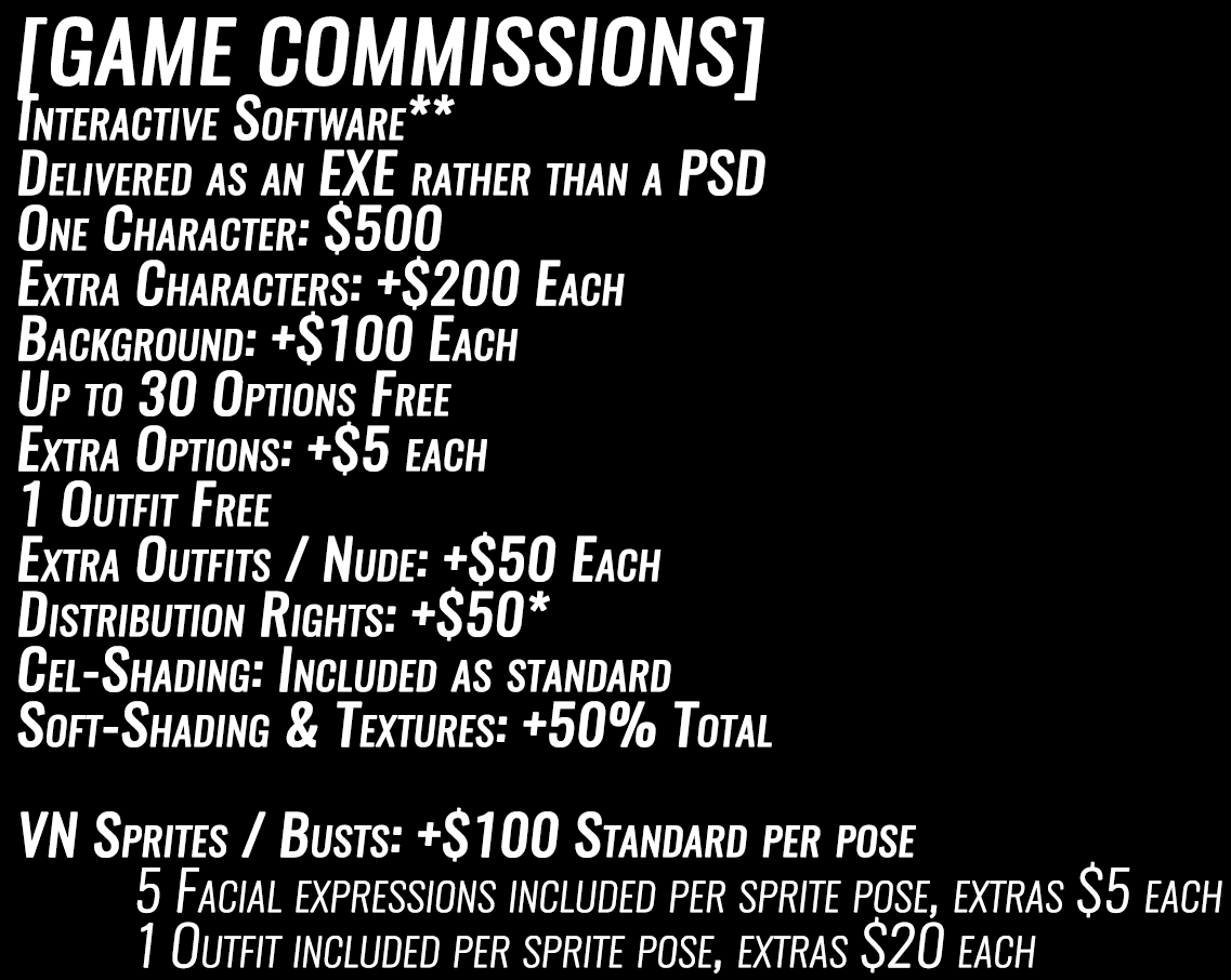 Struggling to make ends meet these days, so commissions are currently open.
Feel free to drop me a DM if you're interested.