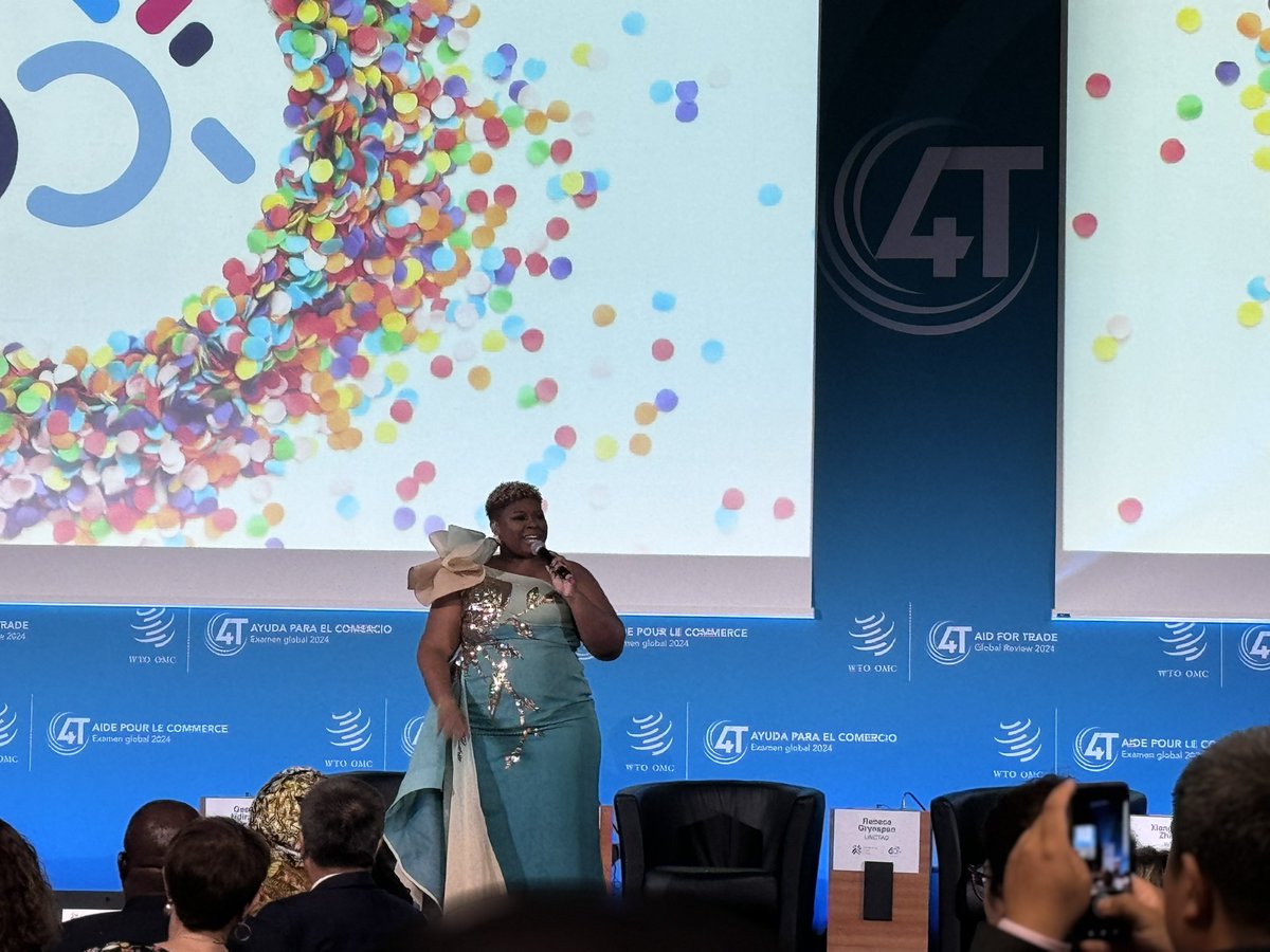 Trade doesn’t only trade, it also sings: illustrating mode 2 trade in services in action with a Caribbean singer at #ITC60 celebration