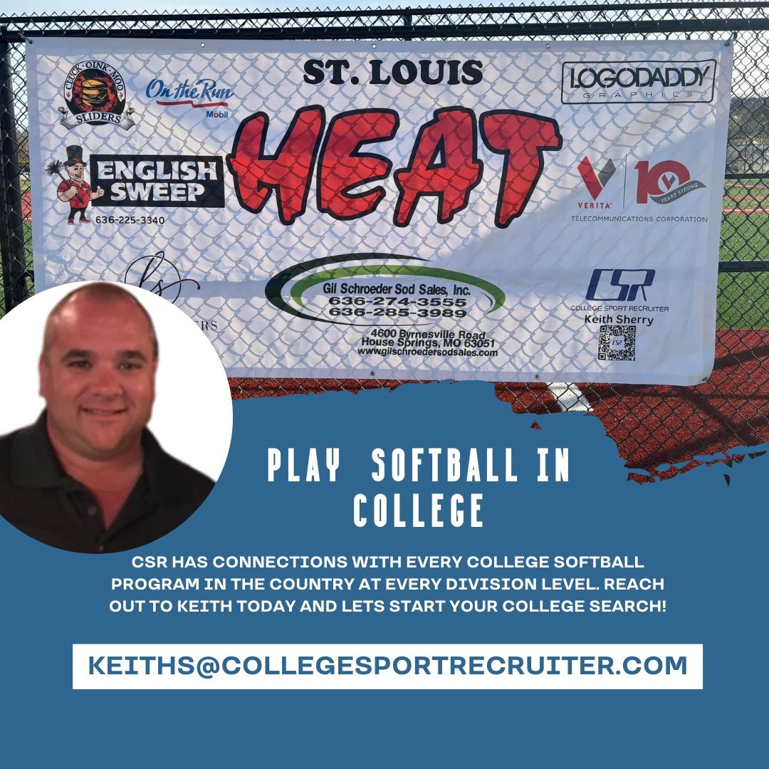 CSR__CSR's tweet image. CSR can help you play College Softball! 

Link to the CSR Recruiting App in Bio.
