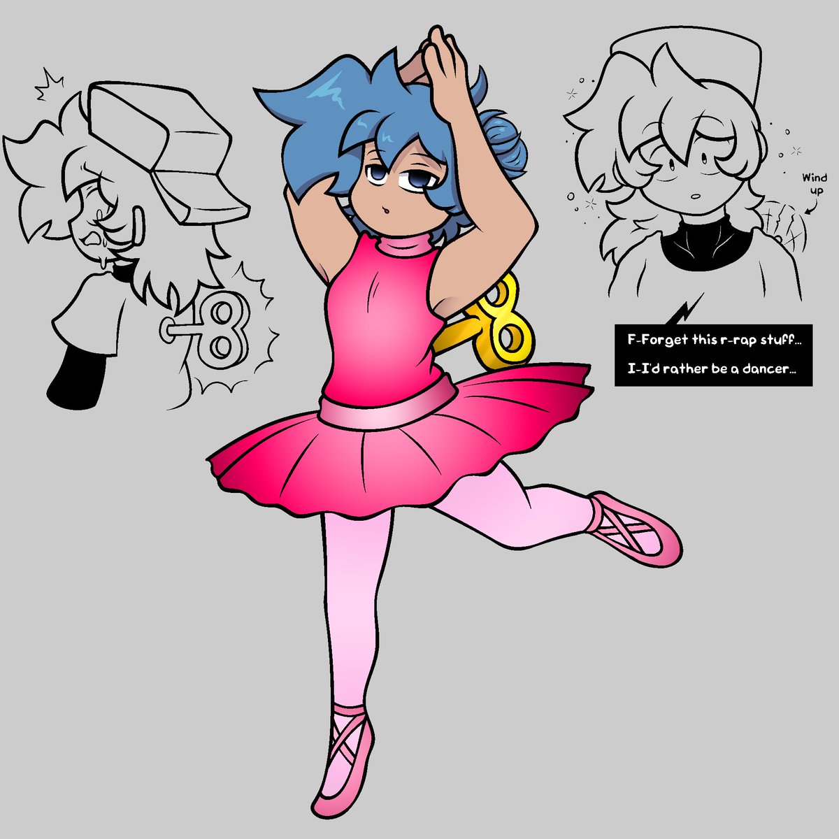 I meant it when I said I'd post hypnosis stuff on here. 

Don't get your gears wind up. *Wheeze*

Anyways, enjoy Boyfriend as a pretty Ballerina. 

#fridaynightfunkin #FNF #hypnosis #fnfboyfriend