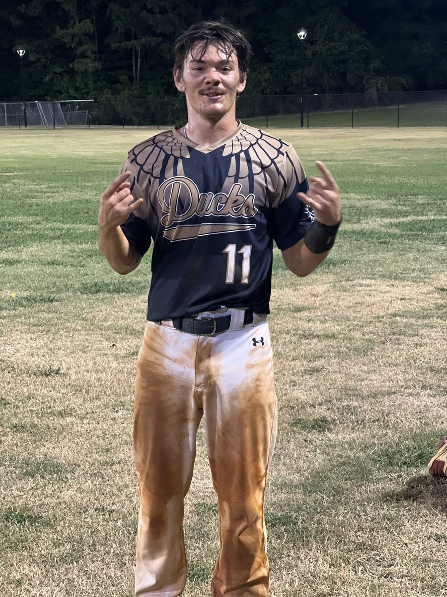 carolinaducks's tweet photo. Happy belated birthday.  Chase Gora worked a camp for youth for 7 hours then catches both games of a doubleheader! Goes 2 for 5.  On his birthday! @ChaseGora @WVWesleyan @ghscatbaseball https://t.co/dmHAv9cPcj