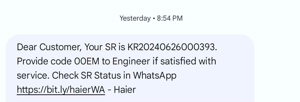 PAWANPARIHAR6's tweet image. Worst service till the date don't buy @IndiaHaier  @HaierAppliances  @GEAppliancesCo  This company ac or any products ,they are asking for more money than the price #T20WorldCup #Haier #fake_service