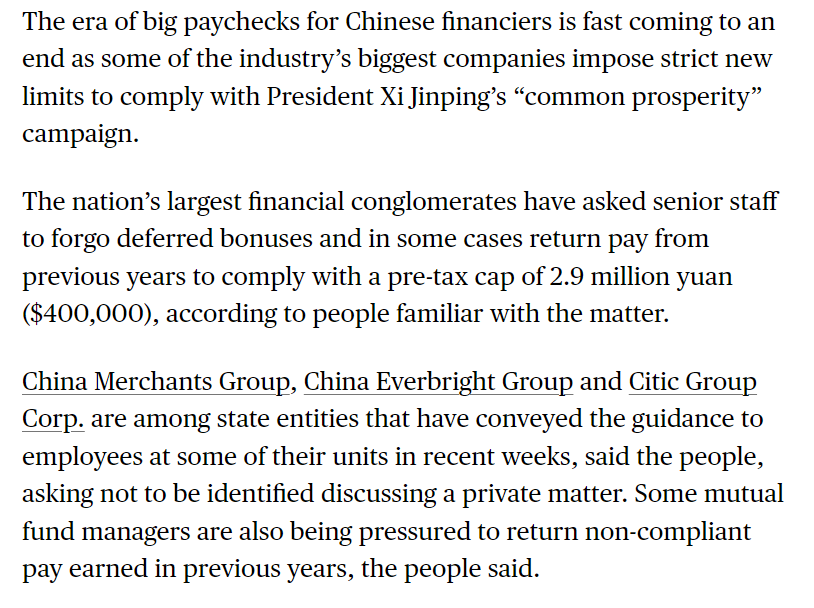 People love to talk about how Chinese households have their consumption and pay constrained.

But China also seems to be doing a lot to constrain its capitalist class as well. bloomberg.com/news/articles/…