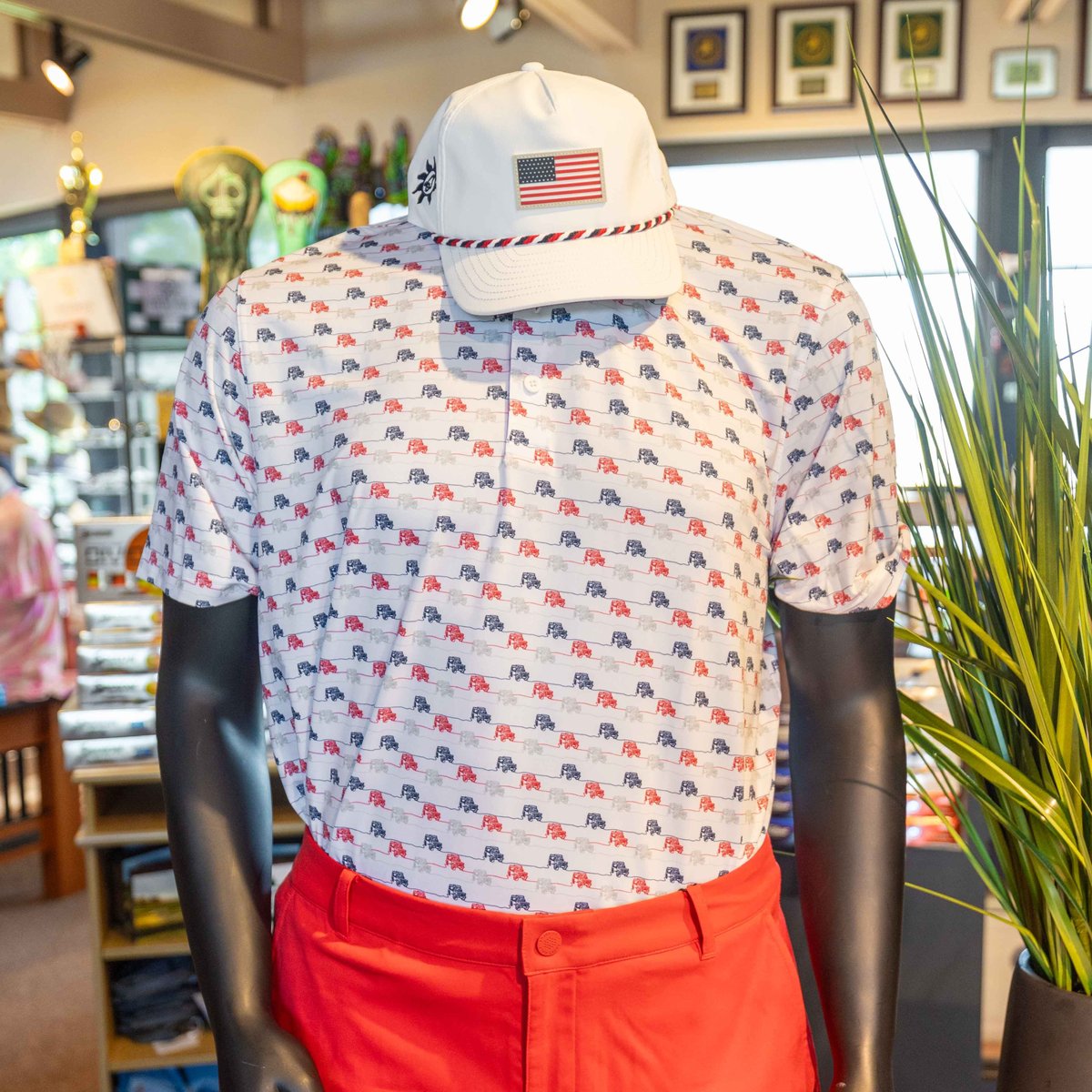 Independence Day is just around the corner! Come stop by the golf shop for fresh new styles 🇺🇸