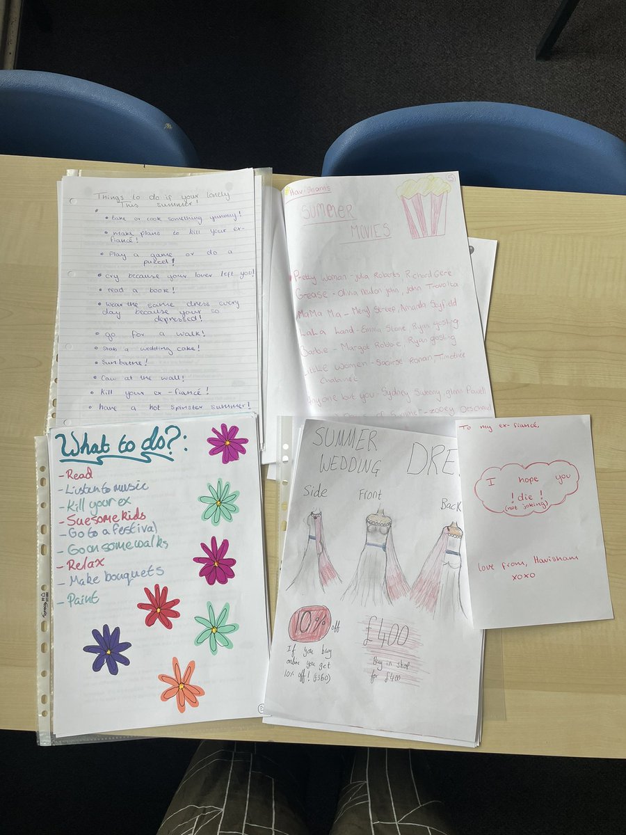 MrsMoroneyEng's tweet photo. Absolutely love the Havisham summer magazines created by my new N5 class. The effort is outstanding. ๐๐ผ Zoom in for the detail. Hereโs a taster. #femalerage #havisham #Duffy https://t.co/HtmLx8qO5S