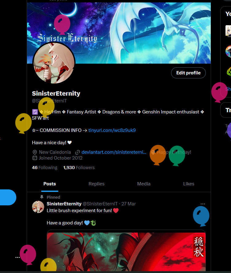 And it is that time of the year again; woohoo! 🎉🎂
Did you know you can click on the Birthday balloons to pop them? I only just found out haha