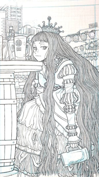 酒カス姫 #LongLongHairGirls 