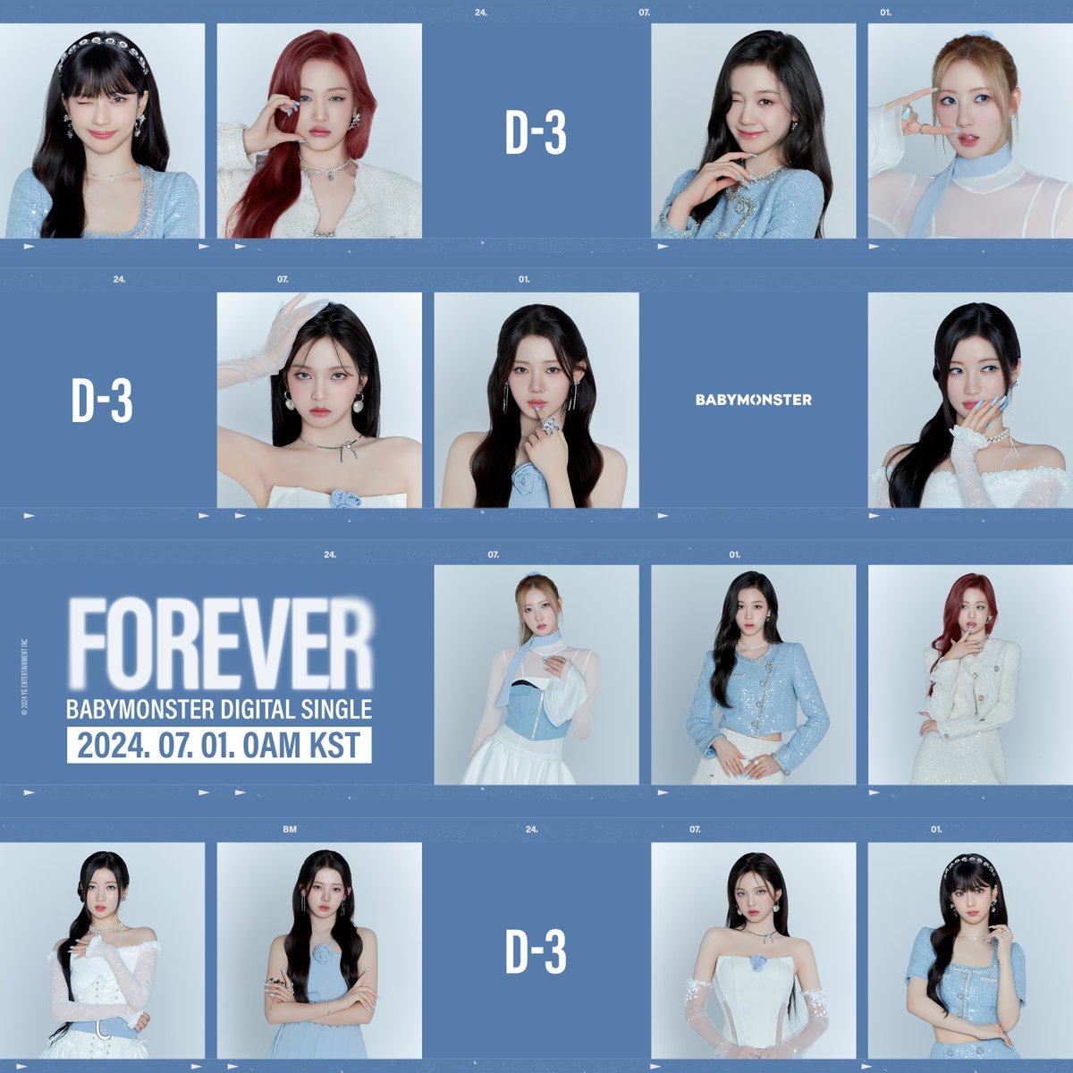 BABYMONSTER 'FOREVER' COMP CARD: Style A Digital Single [FOREVER