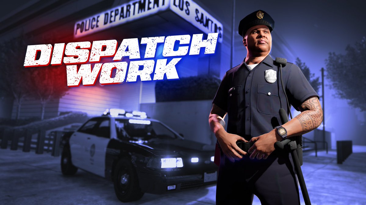 RockstarGames's tweet image. Help Vincent clean up the streets of Los Santos in new Dispatch Work and you’ll be rewarded with GTA$ and RP for your efforts.

Get your hands on your own Law Enforcement Vehicle from Warstock Cache &amp;amp; Carry and launch Dispatch Work while inside: rsg.ms/e0a1b3d