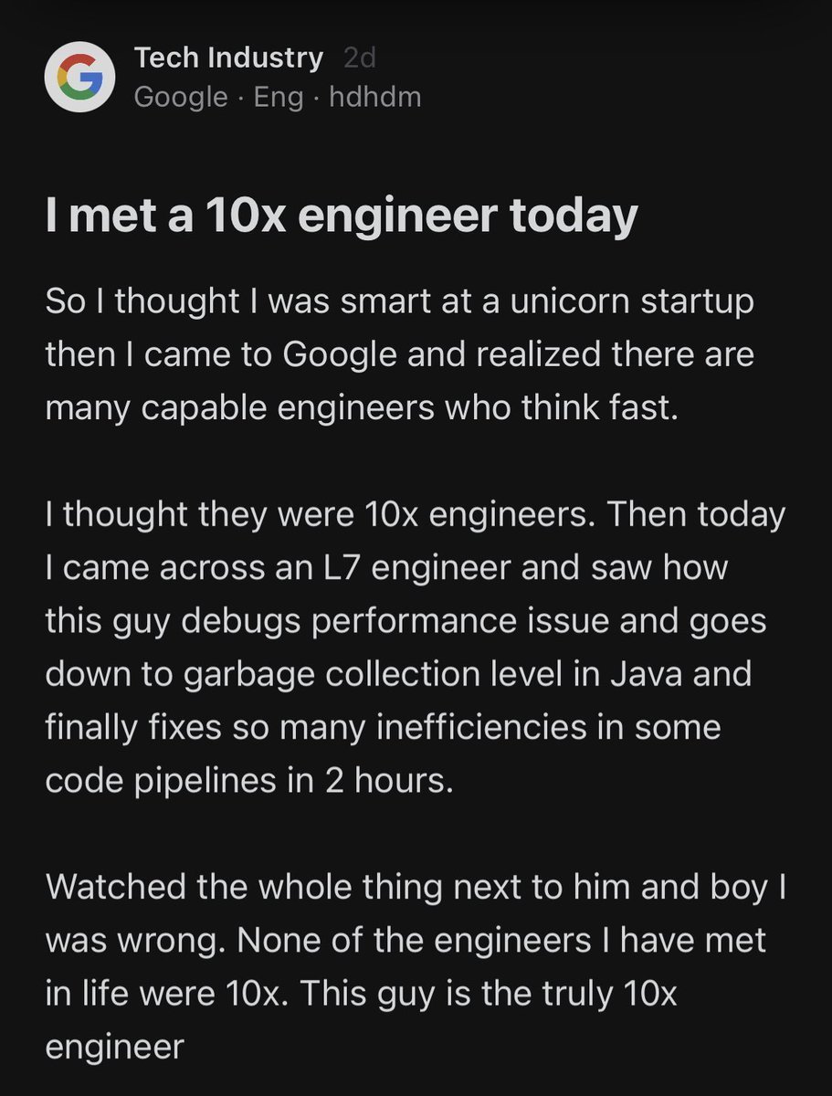 ryanlpeterman's tweet image. Why most engineers aren&apos;t 10x engineers 🧵:
