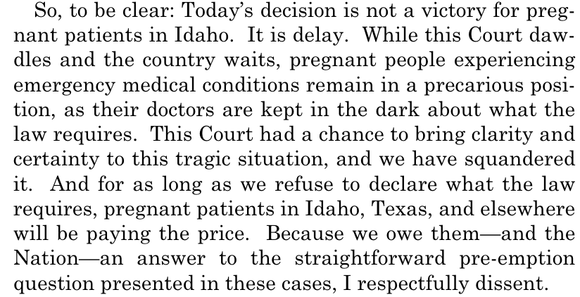 The only paragraph of the decision you need to read. Thank you, Justice Ketanji Brown Jackson.