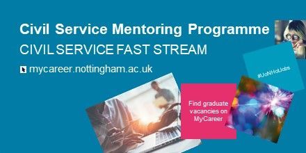 🌟Join the Civil Service Fast Stream Mentoring Programme with BelEve and Fast Stream Gender Equality Network for personalised guidance, professional development, and networking opportunities. Apply now! #UoNHotJobs  buff.ly/45qG1kg