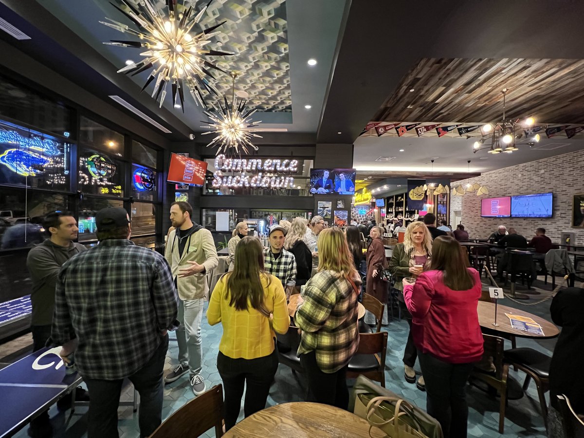 #TBT to our first networking mixer of the year at the Almost Friday Sporting Club! 
We always love to see such a diverse group of members from all ages and industries come together to share ideas and make meaningful connections.