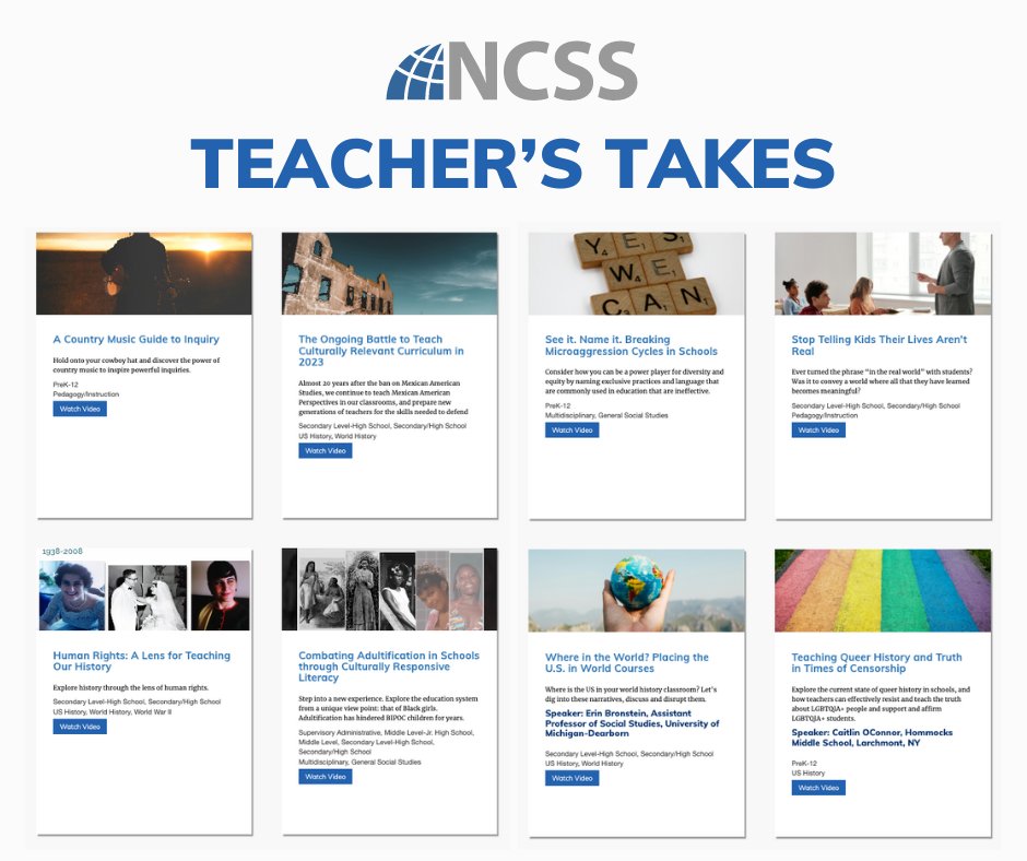 National Council for the Social Studies (NCSS) tweet media