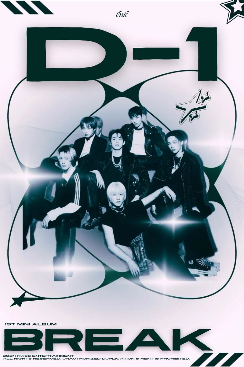 link_rass's tweet photo. L!NK 1ST MINI ALBUM 
"BREAK"  

D-1  

Release on 
2024.07.14 SUN 0AM KST  

📌"BREAK" Pre-save &amp; Pre-order
https://t.co/uQaXiEa6Hm 

#D1 #ERASEME #BREAK #LINK #BOMIN #MINHO #JINWOO #MIGUEL #CHAN #YEONJUN https://t.co/vpLJhTliPt