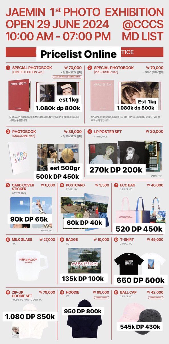 lollipop_stuff's tweet photo. OPEN PO MD JAEMIN - Narcissism
 
LIMITTED SLOT

▪️Pricelist on pict

▪️ Online max dp tgl 2 Juli

▪️ Offline max dp tgl 1 Juli (jastip visit tgl 2)

✅️ Estimasi EMS TAX
📍 GO Dom Jogja

Dm for order https://t.co/offiGTD1Yj