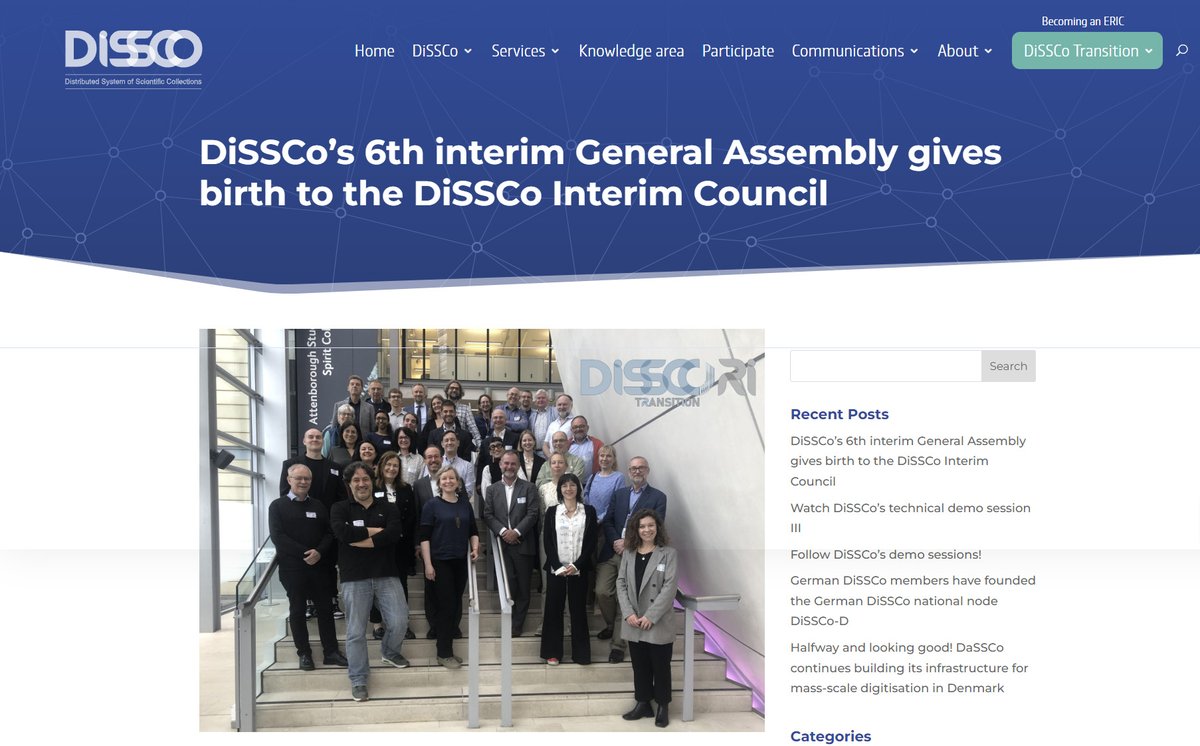 Our recent 6th interim general assembly announced a new governance body for <a href="/DiSSCoEU/">DiSSCo</a>: the Interim Council. It will complete DiSSCo's #ERIC application and design the policies and strategies for the construction phase of the future RI.
dissco.eu/dissco-creates… <a href="/REA_research/">European Research Executive Agency</a>