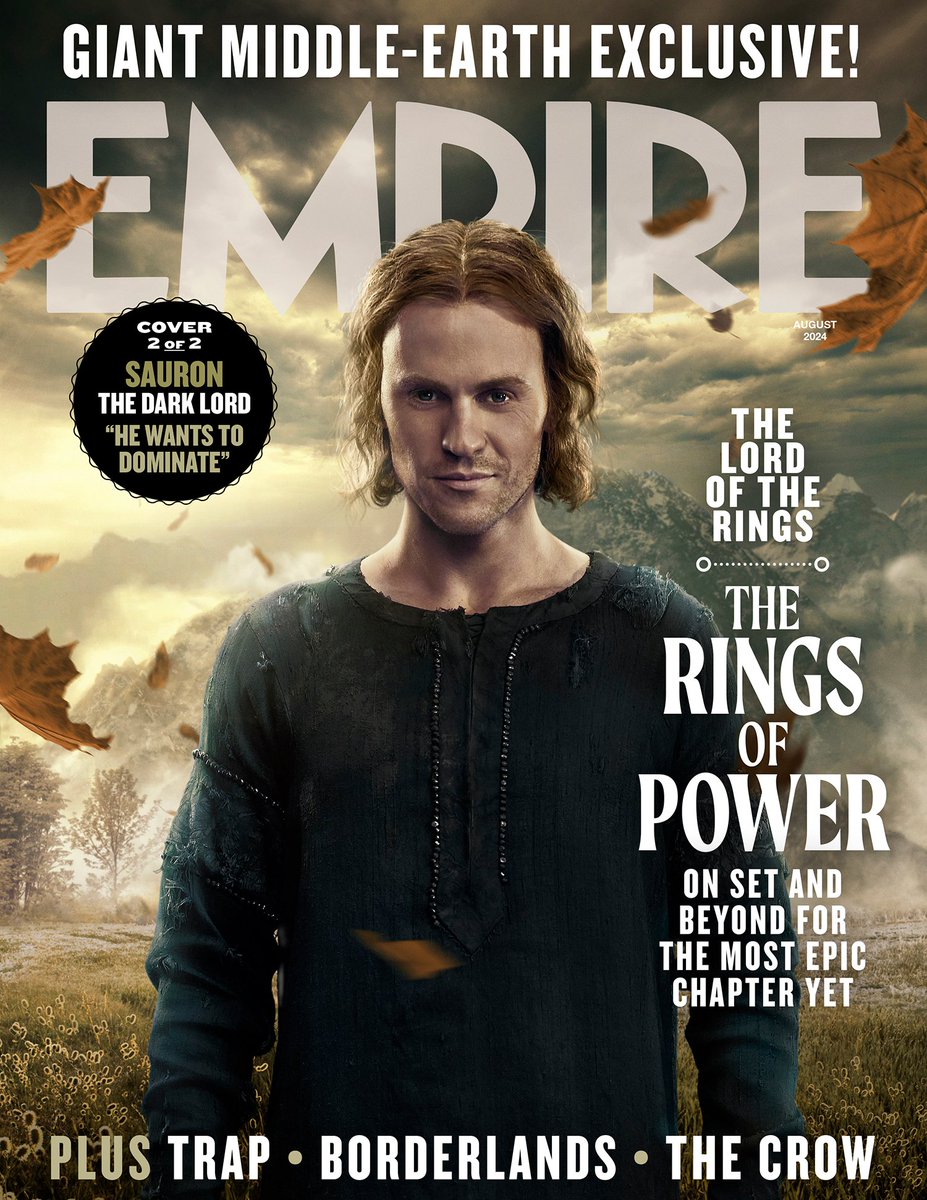 empiremagazine's tweet image. Sauron prepares to rise in The Lord Of The Rings: #TheRingsOfPower Season 2 – and transforms from Halbrand into his menacing new persona, Annatar, on the second of Empire’s collectible 3D lenticular covers.

PRE-ORDER A COPY: greatmagazines.co.uk/empire-august-…

📸: @kurtiswarienko