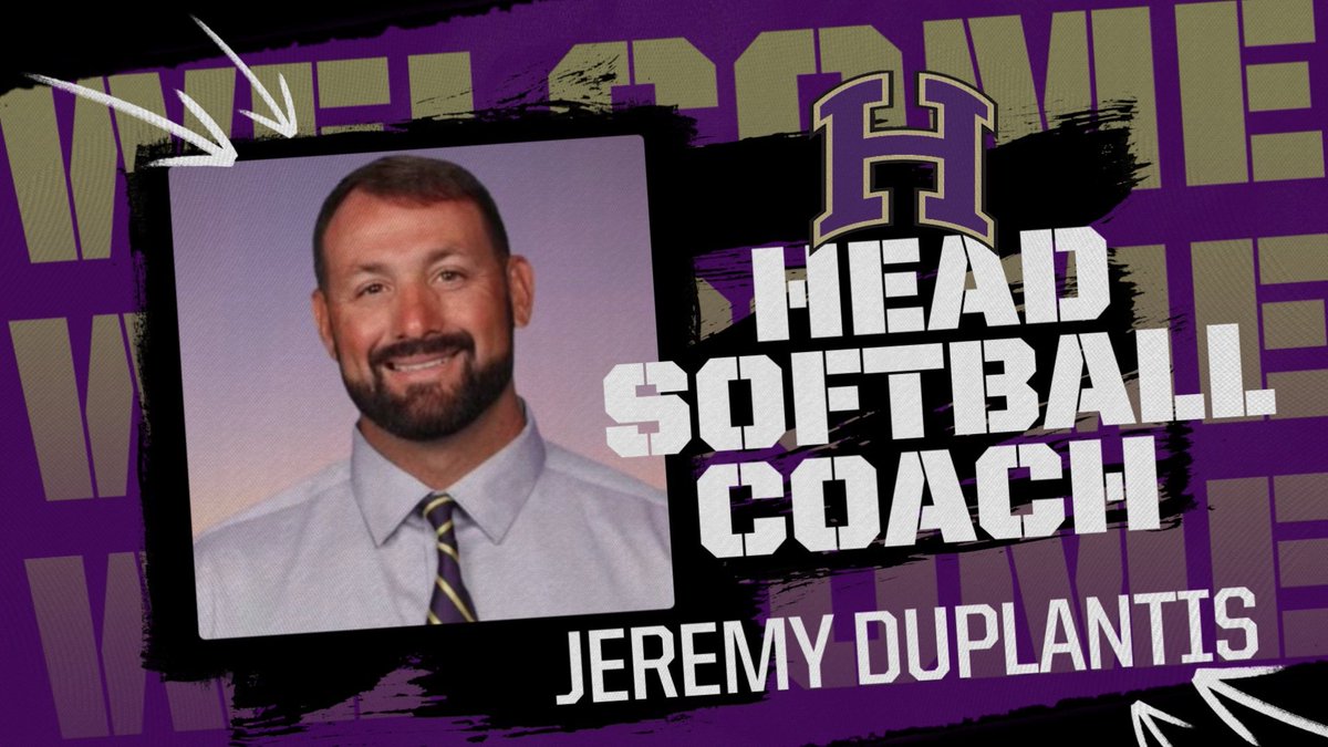 The Hahnville Athletic Department is excited to welcome Coach Jeremy Duplantis! 🥎🐅