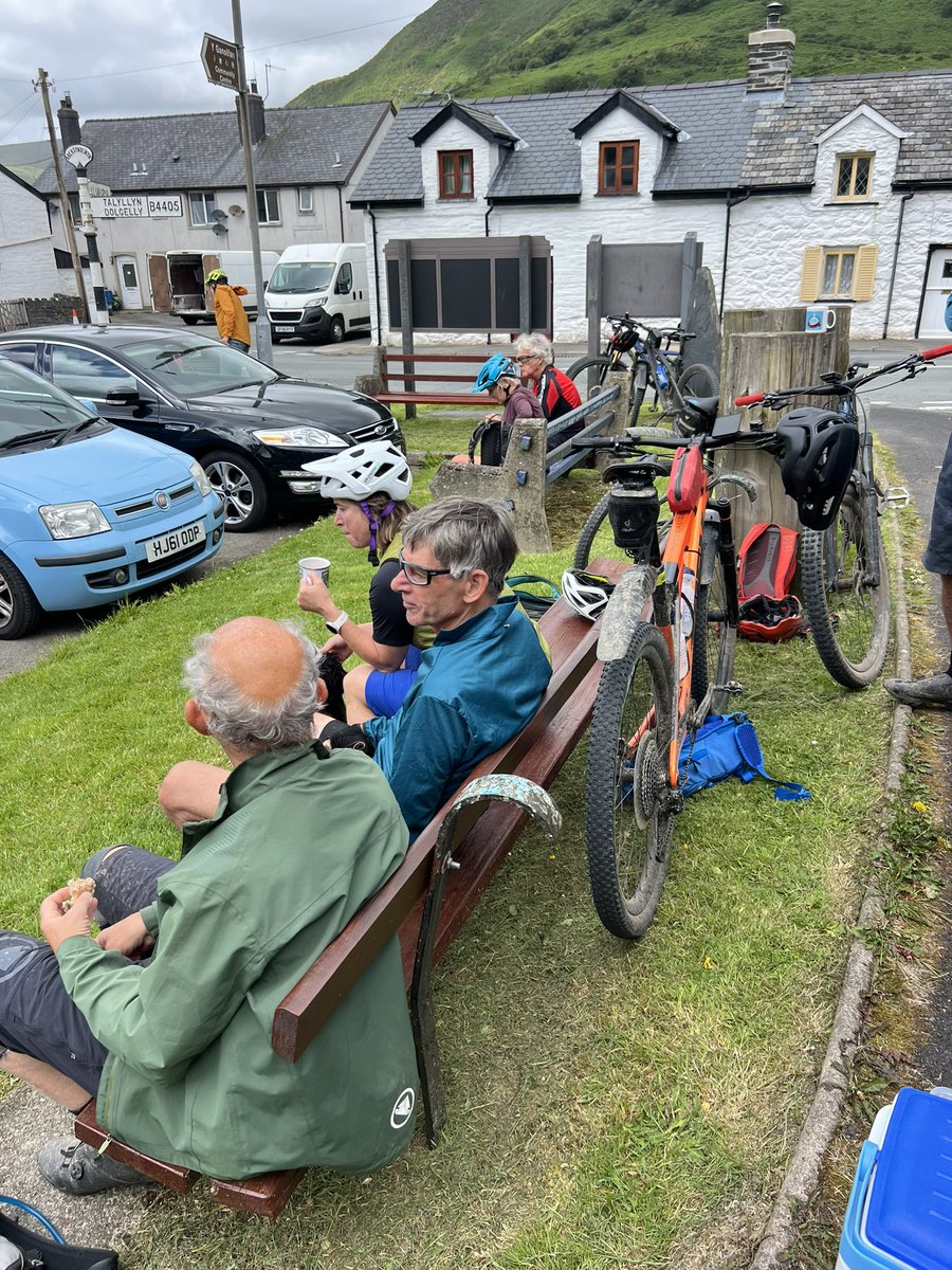 mtbcymru's tweet photo. Back guiding the @WeAreCyclingUK Traws Eryri today with Polly leading and Suki in support! Not a bad day for a ride around Cadair to Dolgellau. #Wales #mtb #cycling #beicio https://t.co/RbhupqVd1v