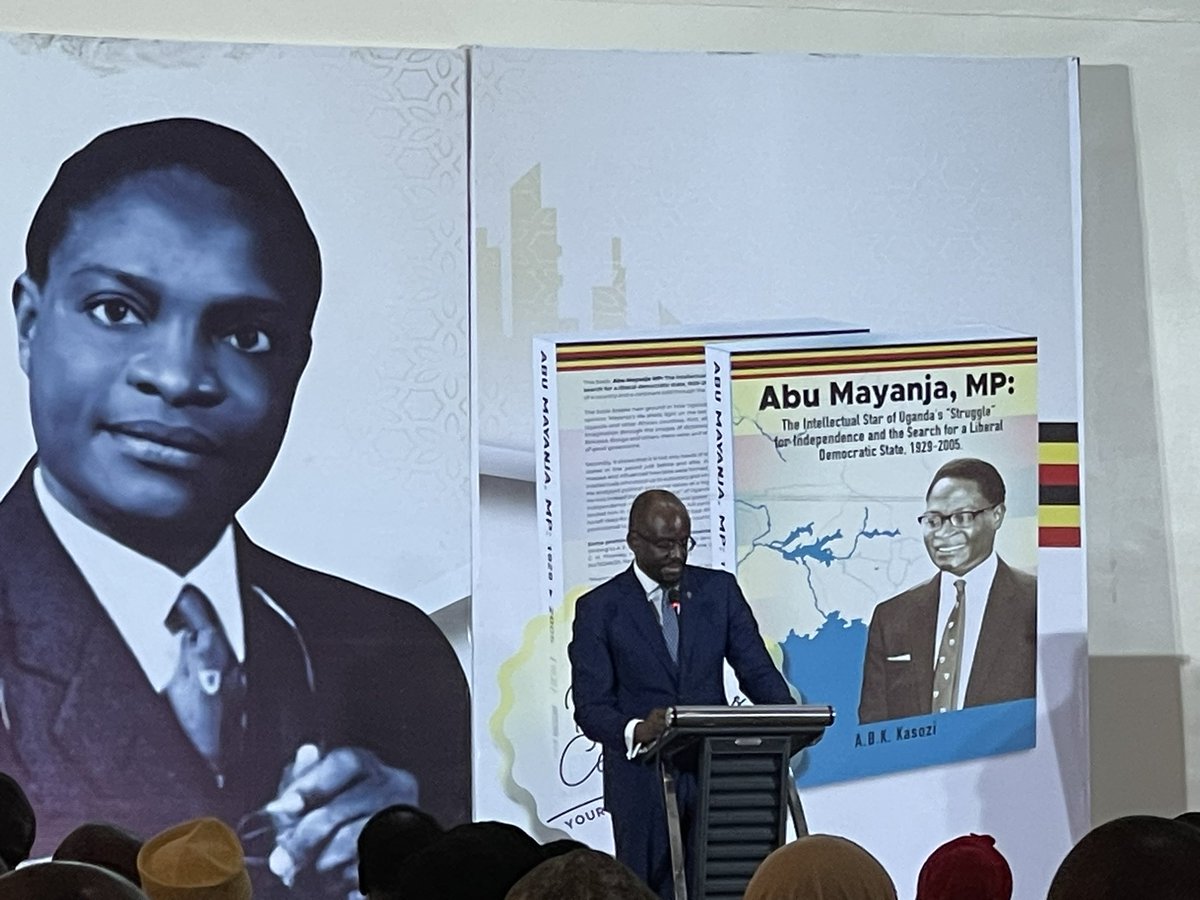 skaheru's tweet photo. Happily attending the launch of this Biography. ‘Abu Mayanja, MP: The intellectual Star of Uganda’s “”Struggle” for Independence and the Search for a Liberal Democratic State, 1929-2005’. @dfkm1970 delivered a sound Keynote Address, as expected! #HistoryUG https://t.co/jWW9EGPKlc