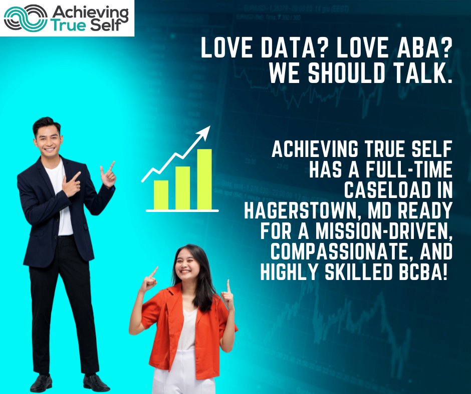 AtsAutism's tweet image. We have a FULL-TIME CASELOAD ready for a #bcba #boardcertifiedbehavioranalyst in Hagerstown, Maryland. Candidates may qualify for up to a $5000 sign-on bonus!   
Apply NOW at achievingtrueself.com/employment