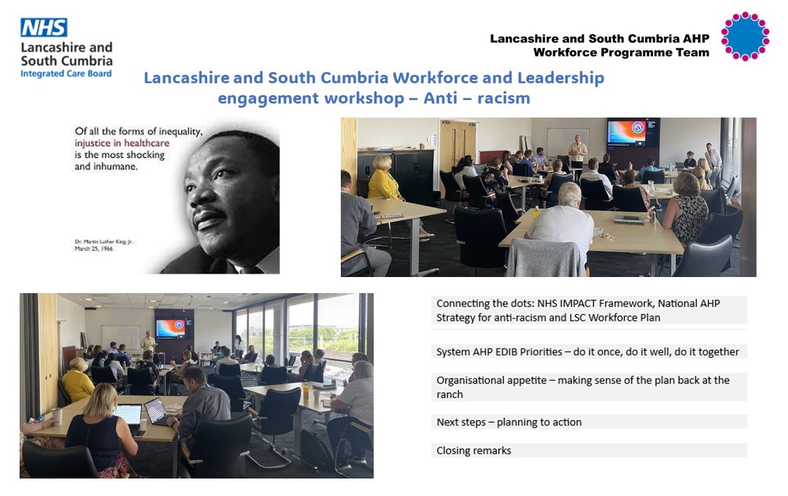 LSC_ICB_AHPWorkforceteam (@lsc_icb_ahps) on Twitter photo It has been a great week for <a href="/LSC_ICB_AHPs/">LSC_ICB_AHPWorkforceteam</a> holding our follow up session on Anti- racism. Thank you for all who attended and our facilitator <a href="/t_shaffi/">Taira Shaffi</a> for leading us through this session and for sparking discussion and identifying actions.
<a href="/stsandford/">Stephen Sandford</a> <a href="/lizmcmullin/">Liz McMullin</a> <a href="/patsypro50/">Patsy Probert</a> It has been a great week for <a href="/LSC_ICB_AHPs/">LSC_ICB_AHPWorkforceteam</a> holding our follow up session on Anti- racism. Thank you for all who attended and our facilitator <a href="/t_shaffi/">Taira Shaffi</a> for leading us through this session and for sparking discussion and identifying actions.
<a href="/stsandford/">Stephen Sandford</a> <a href="/lizmcmullin/">Liz McMullin</a> <a href="/patsypro50/">Patsy Probert</a>