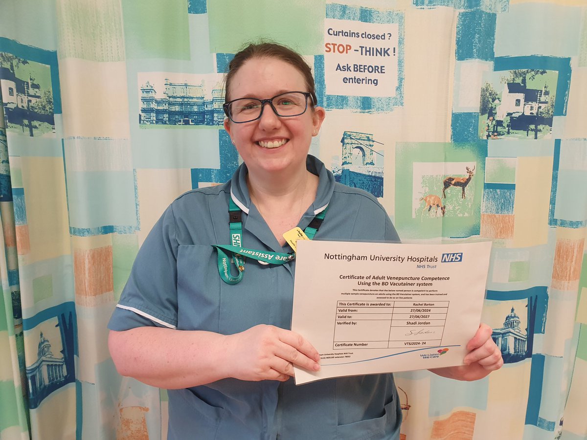 Shadi Jordan (@shadijordan_2) on Twitter photo Well done to Rachel who passed her Venepuncture Assessment with me today. You did so well🙂! <a href="/Ambulatoryclin1/">Ambulatory clinical educators</a> <a href="/ACD_NUH/">NUH Ambulatory Care Division</a> <a href="/NUHPre_op/">NUHPre_op</a> Well done to Rachel who passed her Venepuncture Assessment with me today. You did so well🙂! <a href="/Ambulatoryclin1/">Ambulatory clinical educators</a> <a href="/ACD_NUH/">NUH Ambulatory Care Division</a> <a href="/NUHPre_op/">NUHPre_op</a>