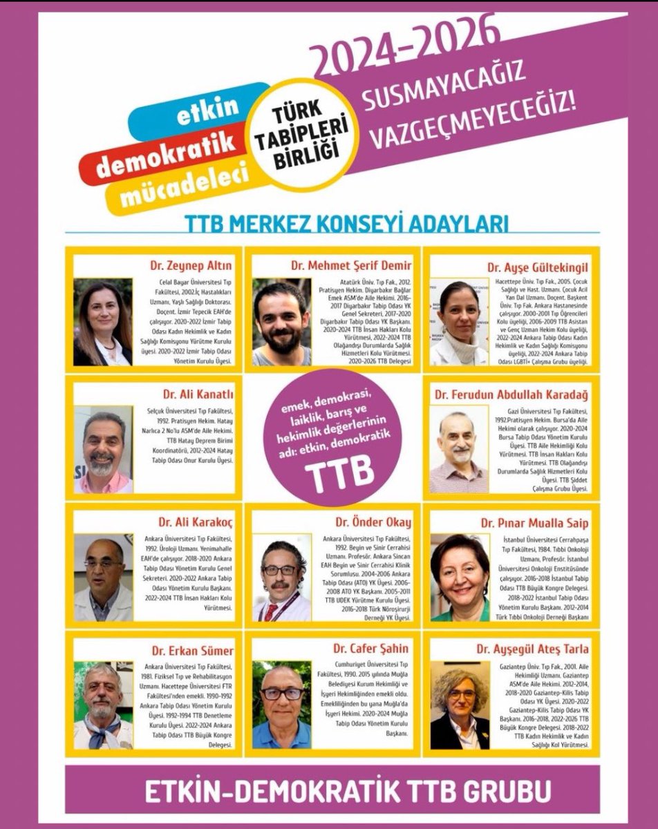 SerdarKuni's tweet photo. İyi hekimlik değerleri için Etkin Demokratik TTB…✌️ https://t.co/pyRZLHNSIf