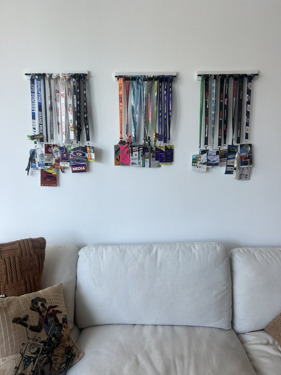 Update: we have found a solution that doubles as wall art!