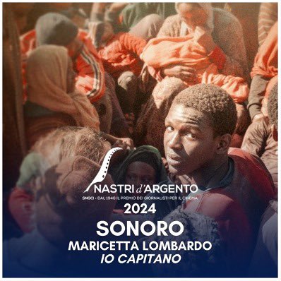 Nastro d’Argento per il Sonoro a Maricetta Lombardo per ‘Io Capitano’. 
•
#nastridargento #nastridargento2024