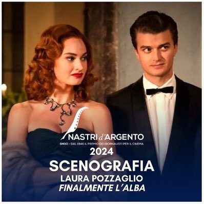 A Laura Pozzaglio per ‘Finalmente l’alba’ il Nastro d’Argento 2024 per la Scenografia. 
•
#nastridargento #nastridargento2024