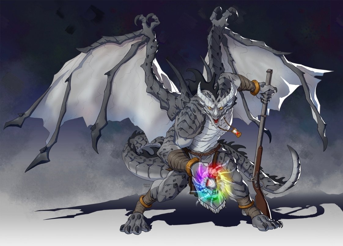 Kosthar sometimes prefer a musket over a staff. 
🎨:<a href="/ernestoirawan/">Eirawan</a>