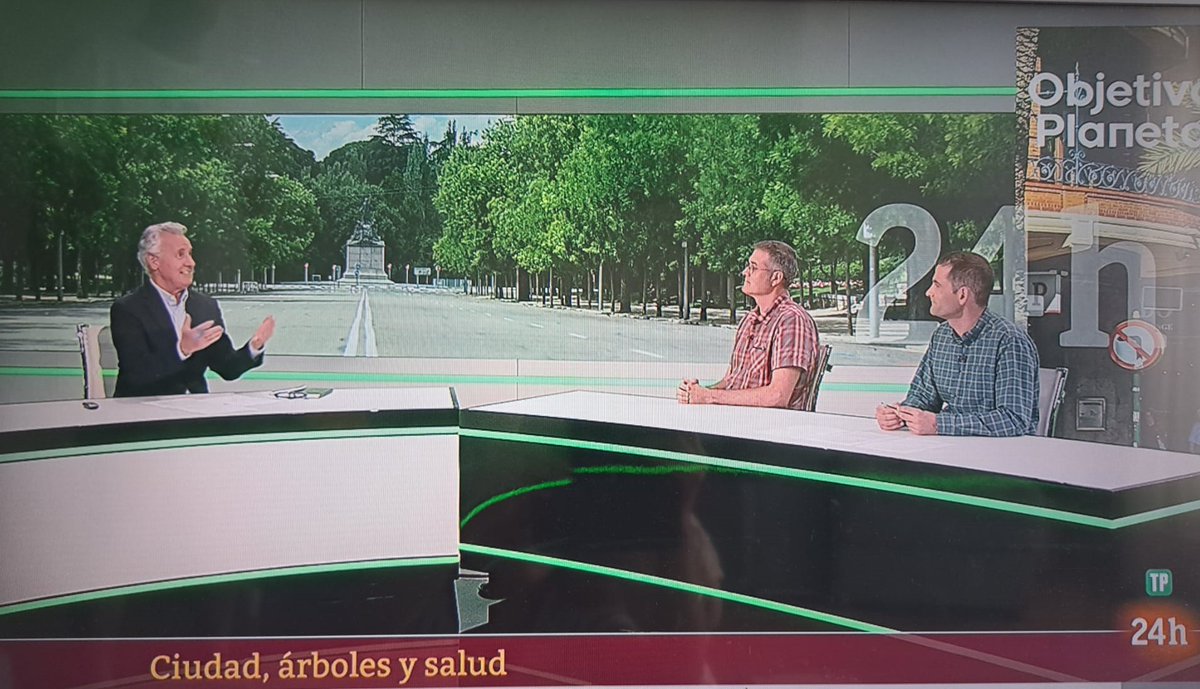 Los profesores de la EiFAB Gabriel Sangüesa y Jaime Madrigal exponen su investigación sobre cambio climático y vegetación urbana en RTVE. Reflexiones para un futuro verde pero sostenible. #ClimateAction #GreenFuture #sostenibilidad