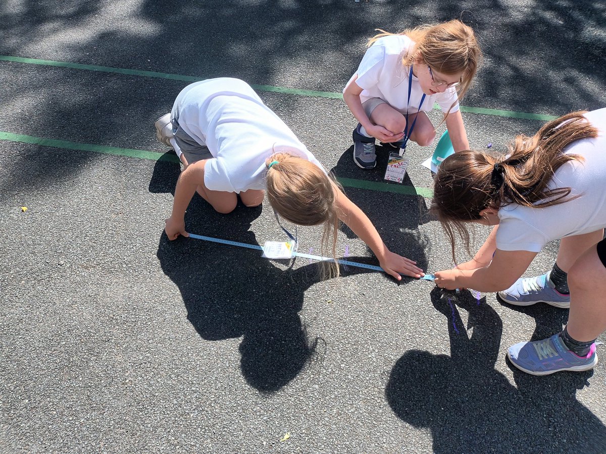 Sporting Maths today in 4MD. Inspired by the visit of GB athlete Georgie Forde-Wells earlier this week, we took on the long jump and measured our attempts. We even had a go at calculating the range and mean of our jumps. <a href="/WheelersLanePri/">WheelersLane Primary</a>