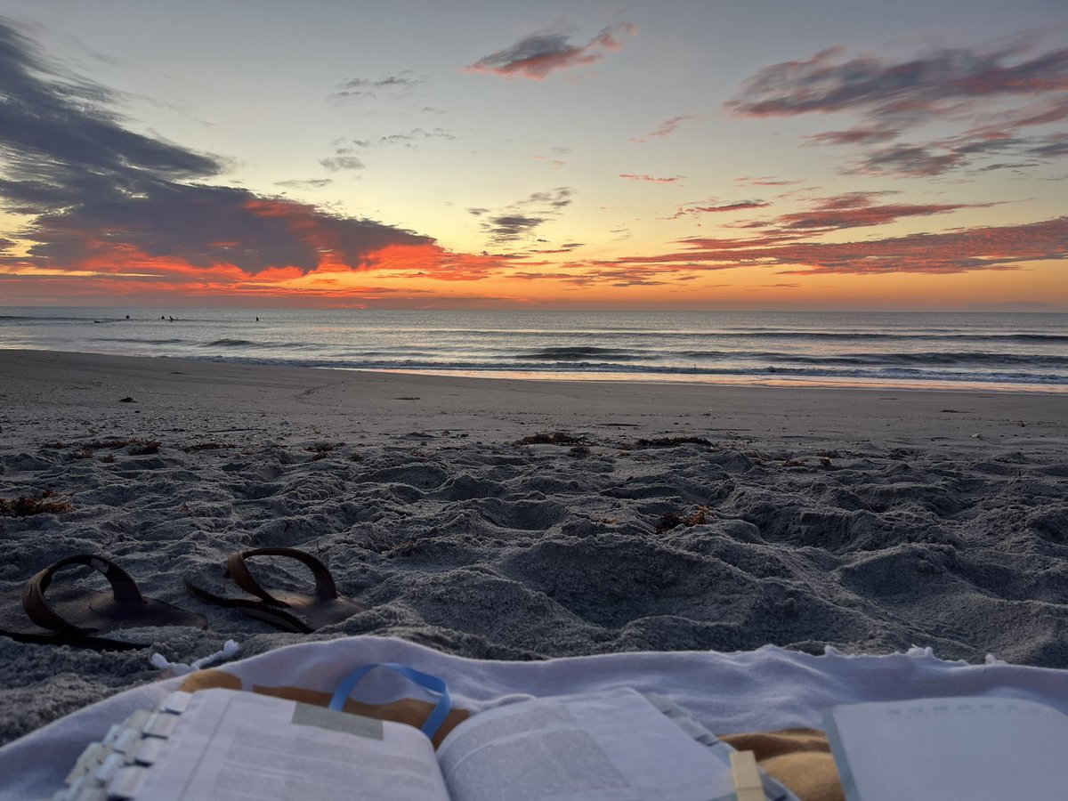 Love a beautiful sunrise with some bible study 🤍🤍 #Florida #sunrise