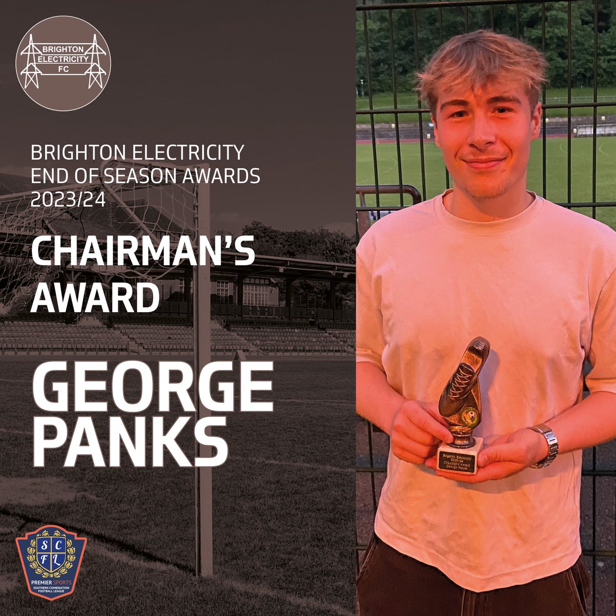 BrightonLeccyTV's tweet photo. Congratulations to all the winners from our end of season awards. 
🤎🤩👍🏾

#LeccyLegends

Thanks to everyone who played for the team or came to watch &amp; support us on a match day throughout the season.

🤎⚽️🤎⚽️🤎
#brighton #withdeanstadium #electricity #sussexfootball @TheSCFL https://t.co/T4hkUbeZiK