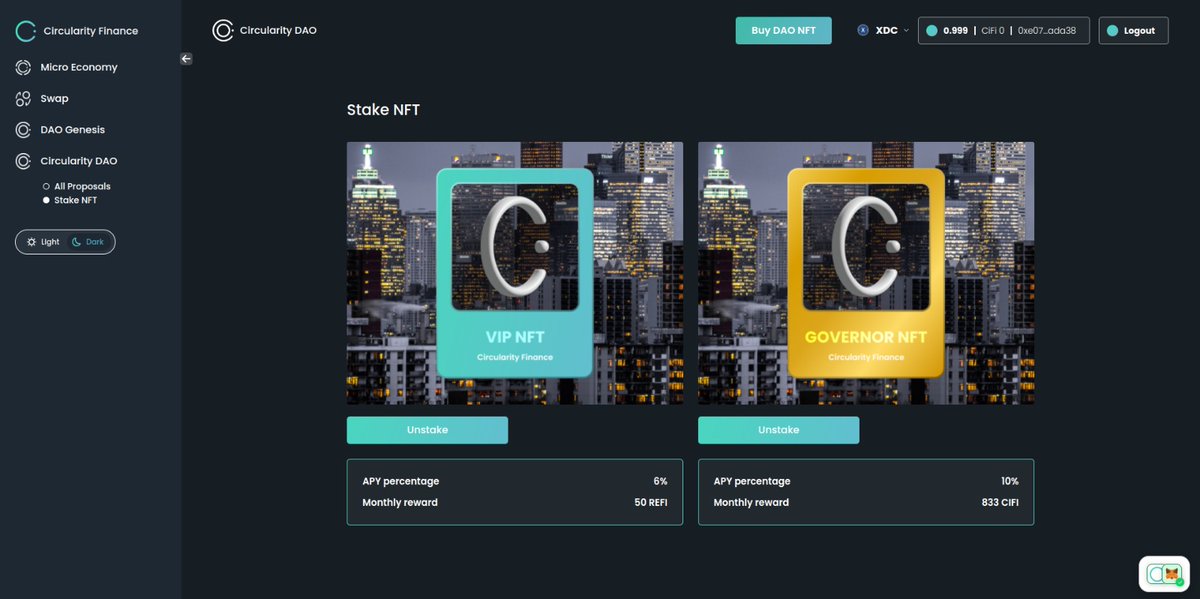 circularityfi's tweet photo. 🚀 How To Get Started With CIFI!🚀

@CircularityFi (CIFI) offers multiple opportunities for maximizing your investment and participation in our ecosystem. 

You can now purchase $CIFI on @BitrueOfficial @globiance and @circularityfi 🥳

Here's how you can make the most of your $CIFI:

💰 Stake $CIFI on @globiance 
Purchase and stake your CIFI on GBEX to earn a 10% annual return. It's a steady income stream and a smart investment!

🏆 Get a CIFI #GovernorNFT:
Purchase $CIFI to obtain a CIFI Governor NFT, granting you ecosystem rights and a 10% yield, translating to 10,000 $CIFI per year.

🔥 Buy a #REFIDAO NFT:
Earn 5% yield in CIFI tokens with a REFI DAO NFT. That's 5,000 $CIFI per year for leading the group toward its #RegenerativeFinance goals! ♻️

🎟️ Acquire a #VIPNFT:
Gain exclusive access to all private sales on the CIFI Launchpad platform and earn yield in REFI tokens.

#VIPAccess 

🌐 Current Private Sale:

Support the World Calisthenics Organization (@WCO_ORG)! The $WCO token is on sale for 1 XDC on the CIFI Launchpad. 

Help them crush their goals and build a strong, sustainable #SportsFi ecosystem on the XDC network!

#WCO #TokenSale #XDCNetwork

💪 Join Us:
Leverage these opportunities to maximize your investment and support the growth of innovative projects within the CIFI ecosystem.

📲 Follow @circularityfi for more updates and opportunities to grow your crypto investments!

#WeAreCIFI
#DeFi
#NFT
#DAO
#XDCNetwork