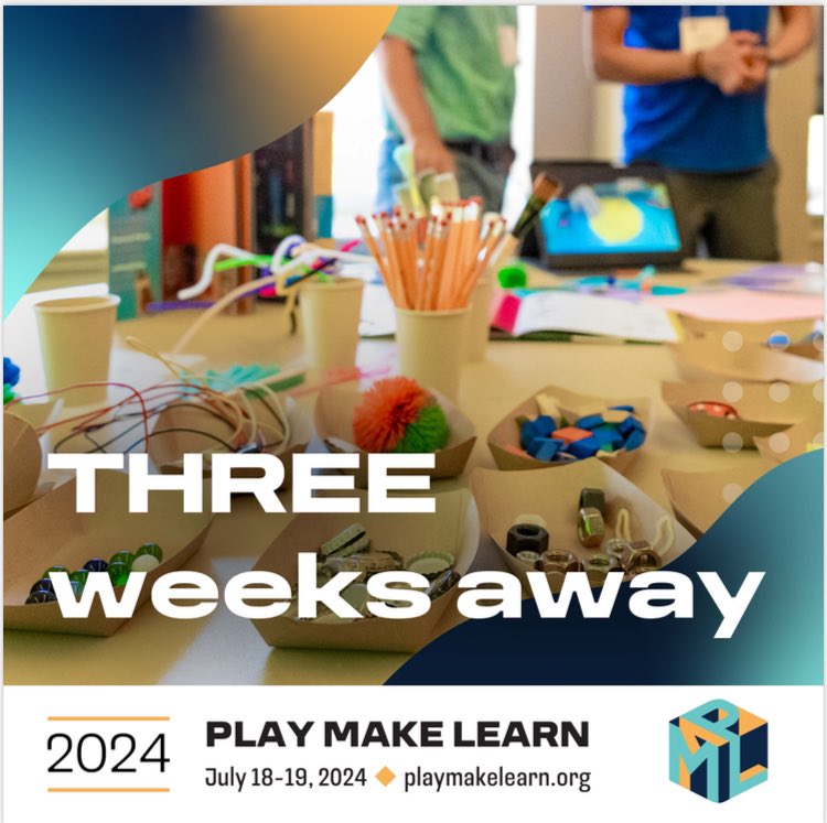 Join us for Play Make Learn in Madison (July 18-19)! Seats are selling fast, so register soon. Don't miss out on the pre-conference sessions covering games, arts, and museum/library contexts. Check your email for more info. Hosted by #playfullearning #makered #gameseducation