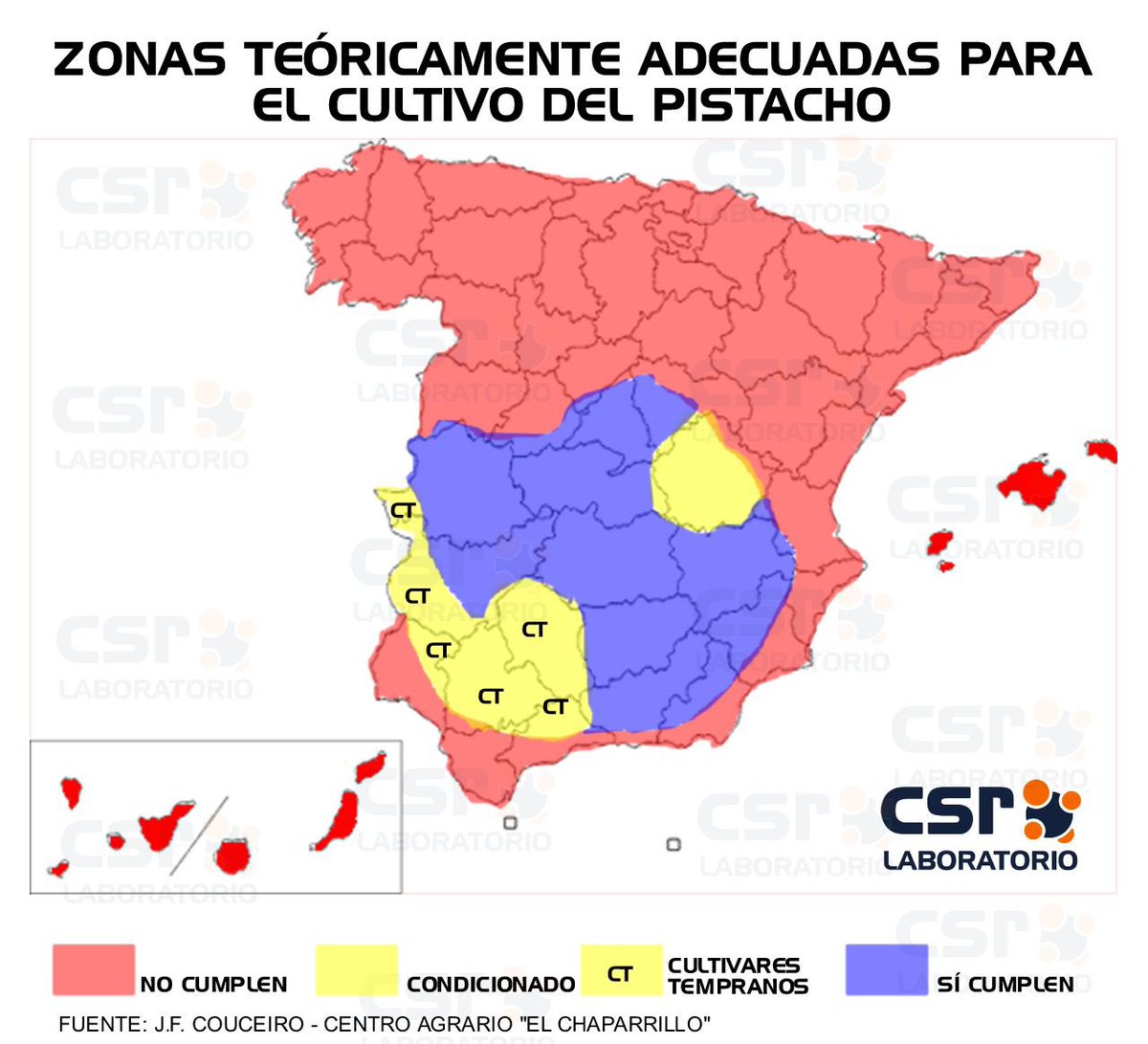 <a href="/MarioPerezAgro/">Mario Pérez Martínez</a> Hola Mario, no conozco ninguna app, pero puedes echar un vistazo al libro el cultivo del pistacho donde te da una idea de lo que preguntas. Son varios factores los que hay que considerar, entre ellos el tipo de suelo y su pH, numero de horas frío, precipitación, textura del