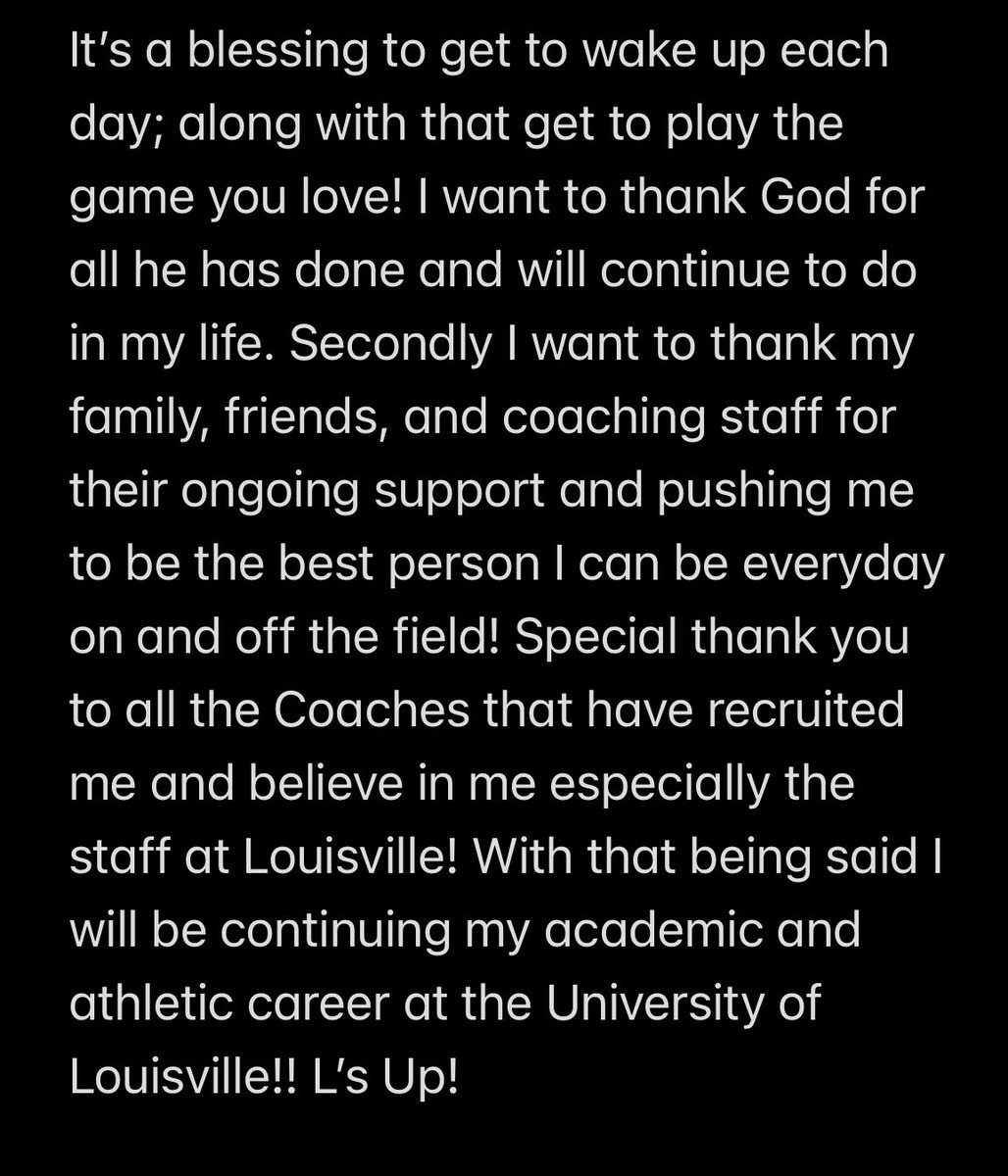 EricHazzard40's tweet photo. 100% Committed!! L’s Up!!🔴⚫️
@JeffBrohm @CoachMarkHagen @MarkIvey90 @JontaviusMorris 

@wcsPHScr @pagefootball @BielBryce @wcsCOAthletics https://t.co/9uHbSV6FsQ