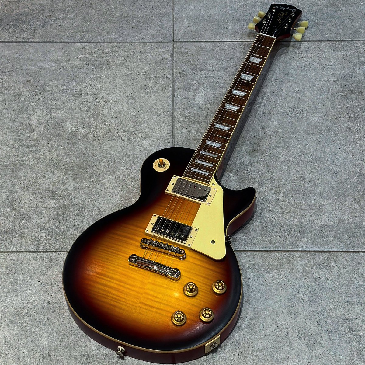 Epiphone 1959 Les Paul Standard Classic Aged Dark Burst. £745.