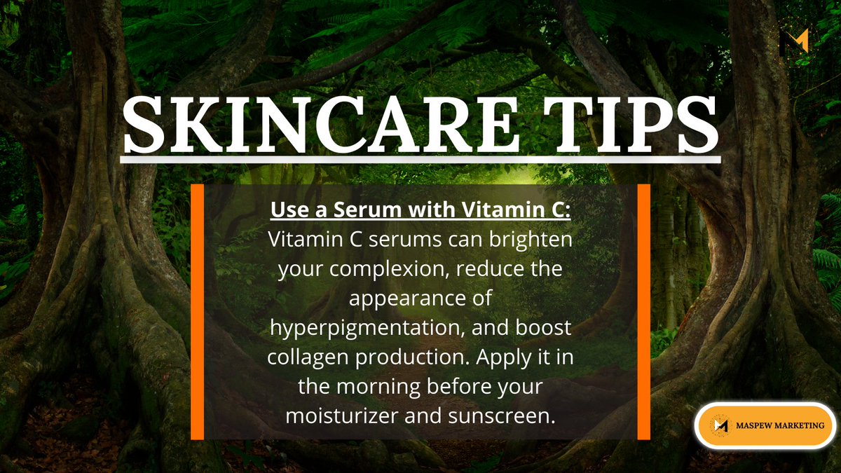 MAGLCON's tweet photo. USE A SERUM WITH VITAMIN C

The discovery of vitamin C in skincare was a game changer.

It meant that your fight against hyperpigmentation was bliss. 

Using a vitamin C serum would help brighten your complexion

&

also boost the production of collagen which provides structure, strength, and support throughout your body.

FOLLOW FOR MORE free SKINCARE TIPS
#skincare #skincaretips #skincareroutine #skinhealth THE BEAR England #INDvsENG