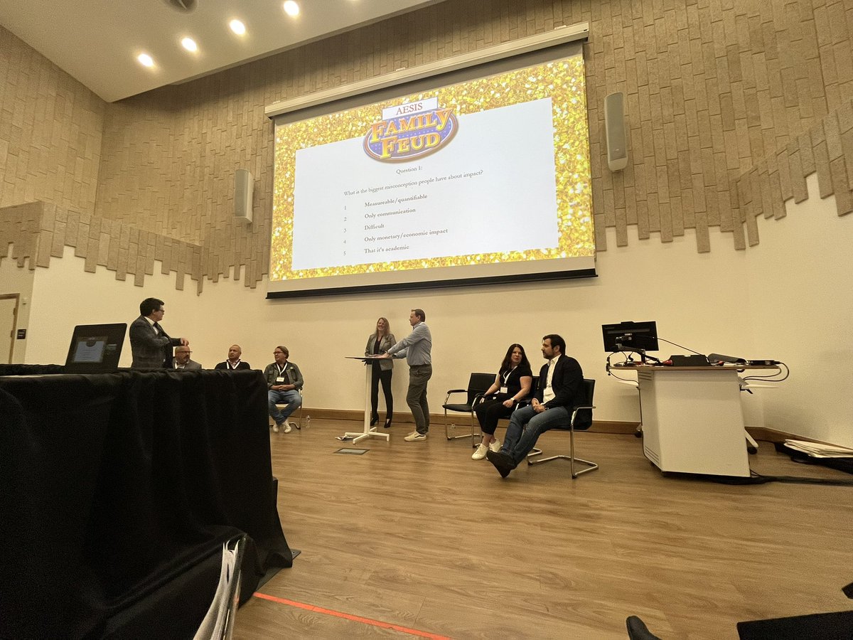 AesisNet's tweet photo. Closing day 2 of #ios24 with the Family Feud Impact Debate! Looking forward to tomorrow for the big finale of the conference. https://t.co/n3gY7f7YpA