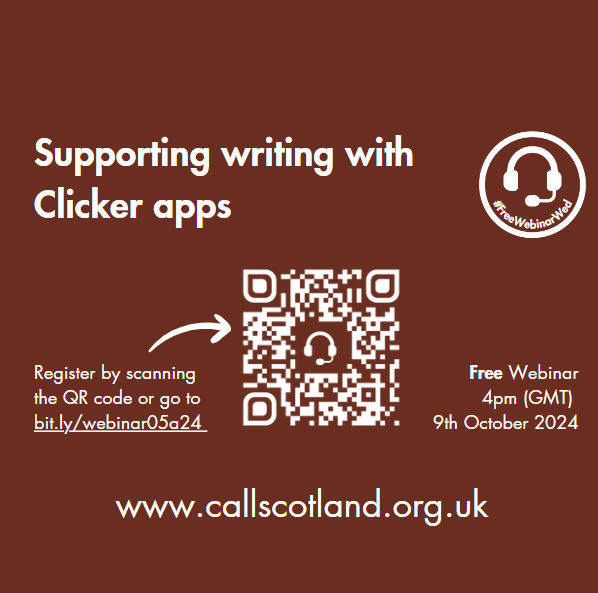 CALLScotland's tweet photo. There is still time to register to join us live for this week’s #FreeWebinarWed.  Join Sophie from @cricksoft as she shares how their literacy apps can support your learners.
@CrickSoftScot
@Cricksoft

Register at https://t.co/XbbkI9aKnf https://t.co/7bxJkIRnnT