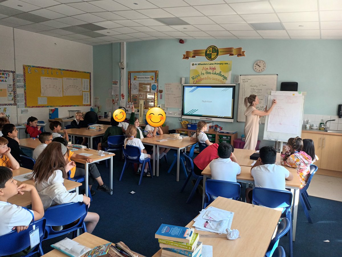Year 4 enjoyed an interesting talk on nutrition today. Now we know how to properly fuel up for our sports day tomorrow and why it's so important. Thank you to one of our wonderful parents for sharing your expert knowledge.  <a href="/WheelersLanePri/">WheelersLane Primary</a>