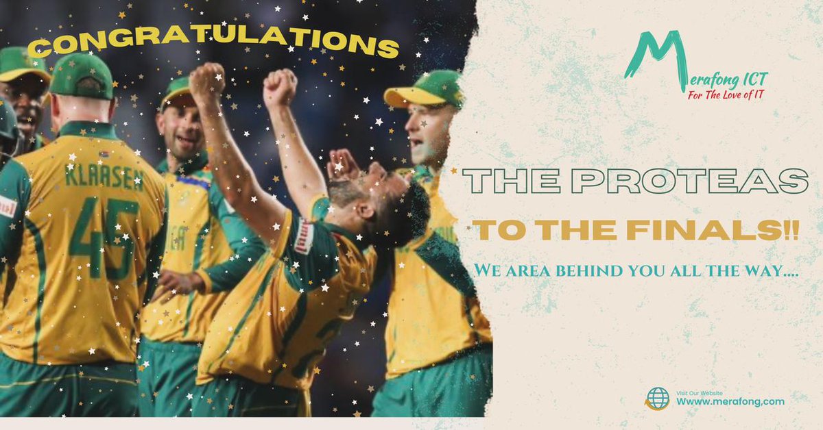 merafongict's tweet photo. 100% behind our guys🫶🏾 #proteas #merafongict
#WozaNawe #BePartOfIt #HybridWorking https://t.co/3rx9vkbB4a