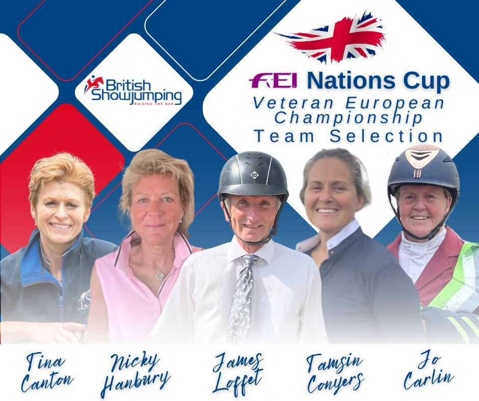 The following Veteran squad has been selected to represent Great Britain at the FEI Jumping Veteran European Championships. The competition takes place between 11 – 14 July 2024 in San Giovanni in Marignano, Italy.

Read more 👉 tinyurl.com/y69bxmuh