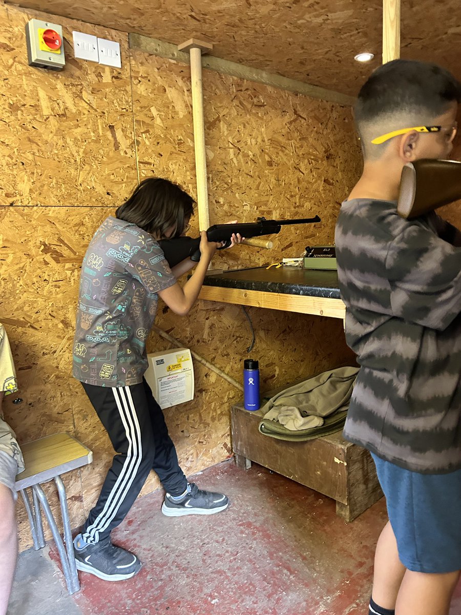 Rifle shooting to finish off our day of activities.